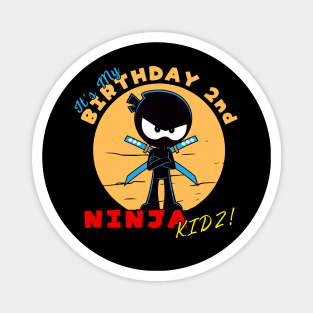 ninja birthday 2nd Magnet